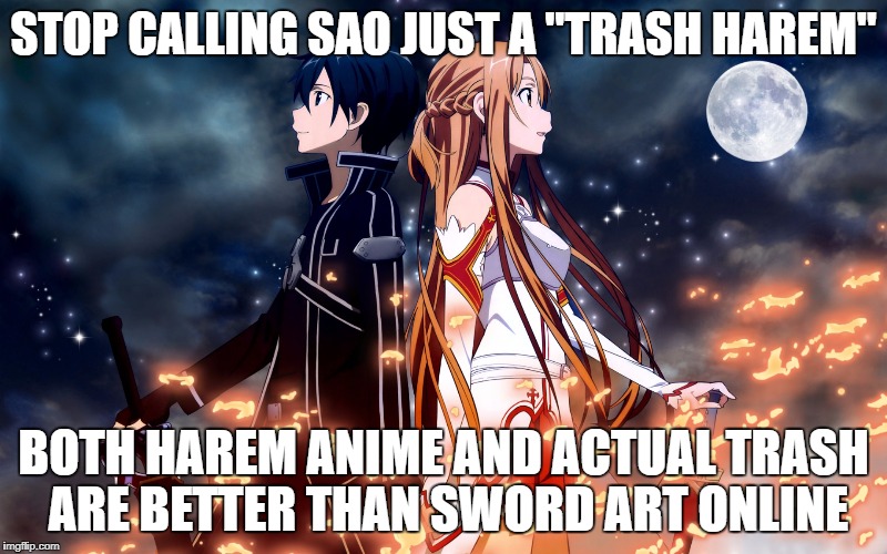 Image tagged in sword art online,sao,memes,funny,trash,anime.