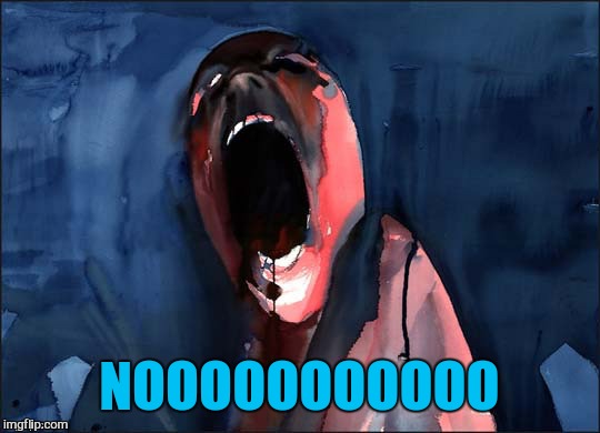 Pink Floyd Scream | NOOOOOOOOOOO | image tagged in pink floyd scream | made w/ Imgflip meme maker