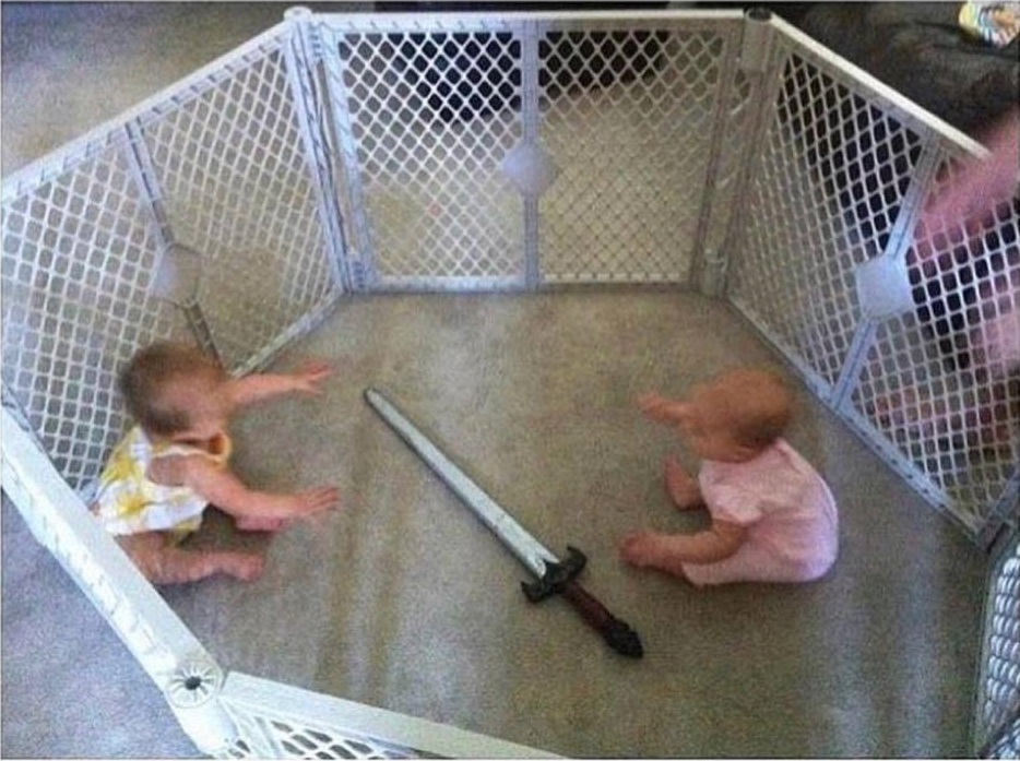 High Quality Babies Fight Blank Meme Template