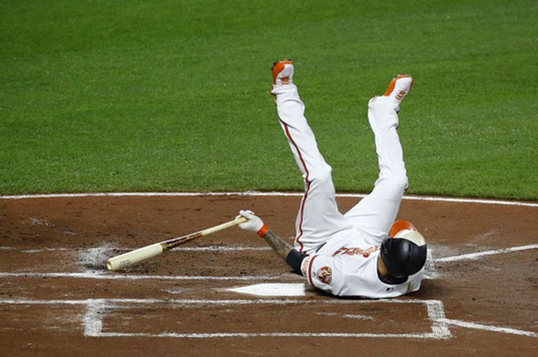 High Quality manny machado on the ground Blank Meme Template