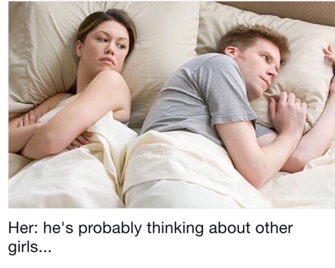 thinking in bed Meme Generator - Imgflip