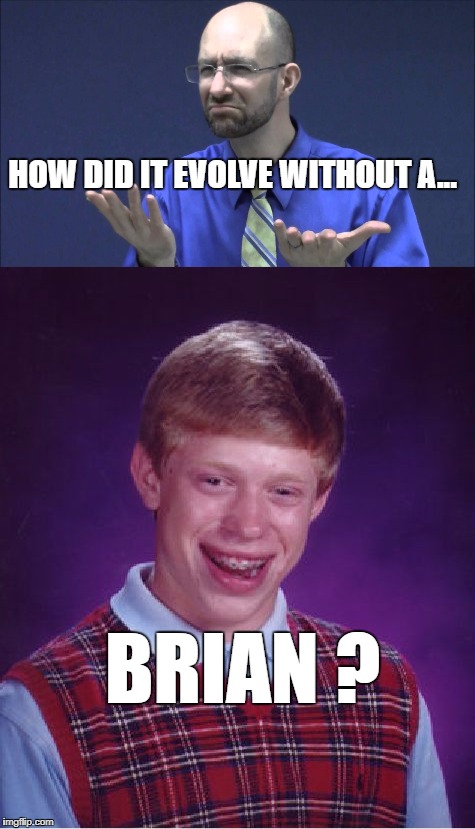 HOW DID IT EVOLVE WITHOUT A... BRIAN ? | made w/ Imgflip meme maker