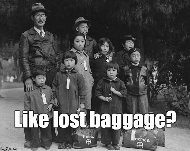 tagged for internment | Like lost baggage? | image tagged in tagged for internment | made w/ Imgflip meme maker