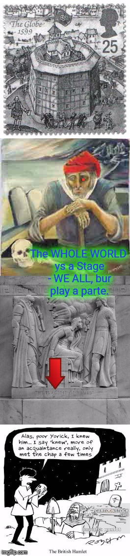 . The WHOLE WORLD ys a Stage - WE ALL, bur play a parte. | made w/ Imgflip meme maker