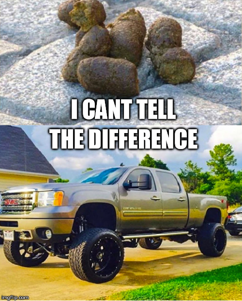 GMC,Chevy Sucks |  THE DIFFERENCE; I CANT TELL | image tagged in gmc,chevy sucks | made w/ Imgflip meme maker