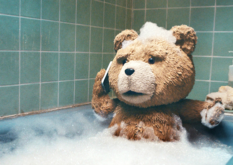 Ted bathtub Blank Meme Template