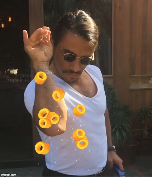 when I bring the cheezels to the party | image tagged in salt bae,australia,australians,cheezels,memes,cheezelman | made w/ Imgflip meme maker