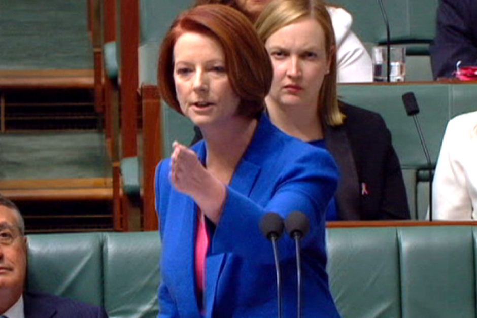 High Quality Julia Gillard Speech Blank Meme Template