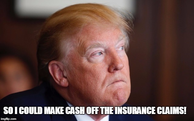 SO I COULD MAKE CASH OFF THE INSURANCE CLAIMS! | made w/ Imgflip meme maker