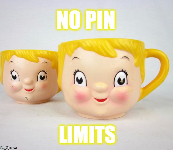 NO PIN; LIMITS | made w/ Imgflip meme maker