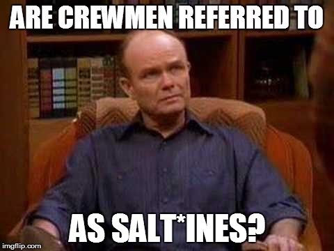 ARE CREWMEN REFERRED TO AS SALT*INES? | made w/ Imgflip meme maker