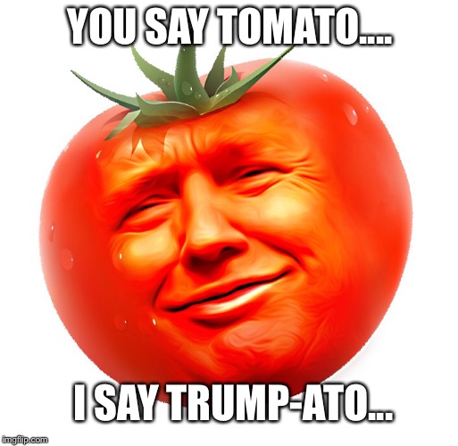 YOU SAY TOMATO.... I SAY TRUMP-ATO... | made w/ Imgflip meme maker