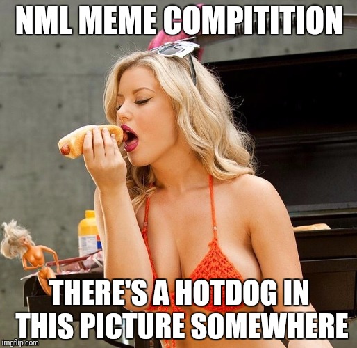 NML MEME COMPITITION; THERE'S A HOTDOG IN THIS PICTURE SOMEWHERE | made w/ Imgflip meme maker