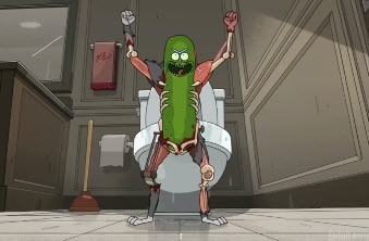 PICKLE RICK Blank Meme Template