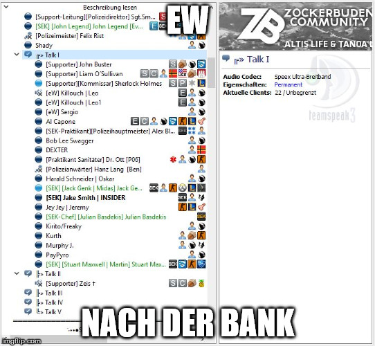 EW; NACH DER BANK | made w/ Imgflip meme maker