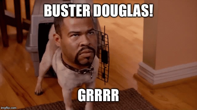 Gon gon | BUSTER DOUGLAS! GRRRR | image tagged in gon gon | made w/ Imgflip meme maker