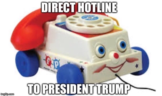 Donald Trump's new office phone | image tagged in donald trump | made w/ Imgflip meme maker