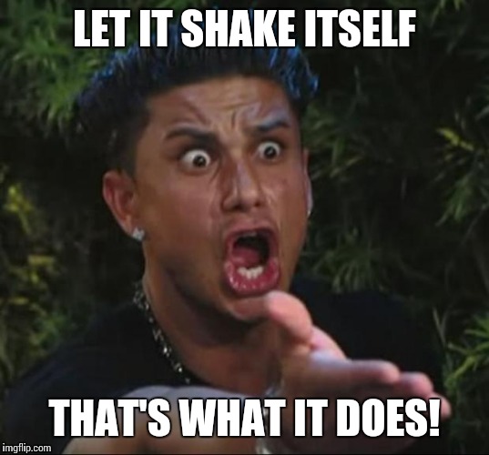 LET IT SHAKE ITSELF THAT'S WHAT IT DOES! | made w/ Imgflip meme maker