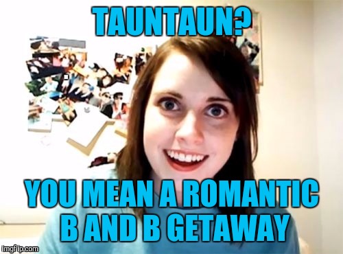 TAUNTAUN? YOU MEAN A ROMANTIC B AND B GETAWAY | made w/ Imgflip meme maker