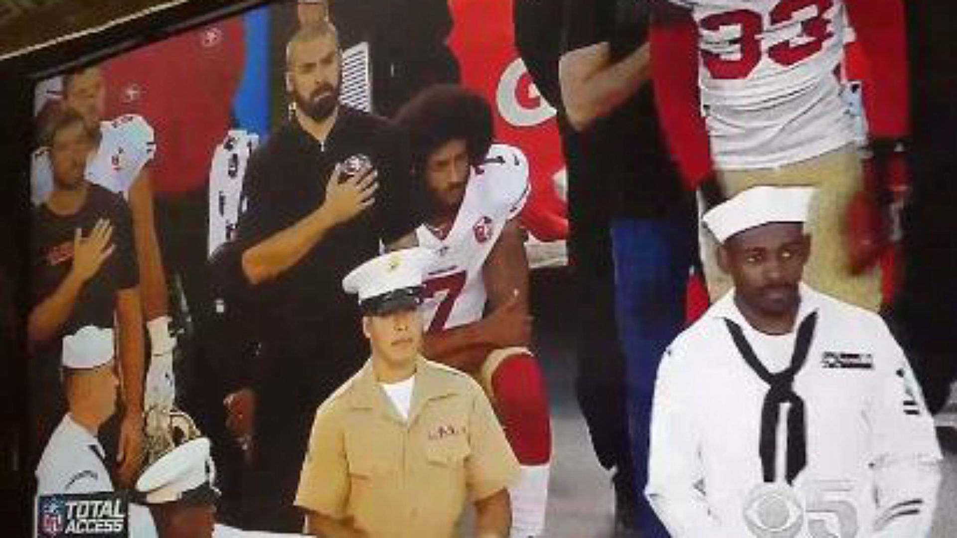 Kaepernick kneeling Blank Meme Template