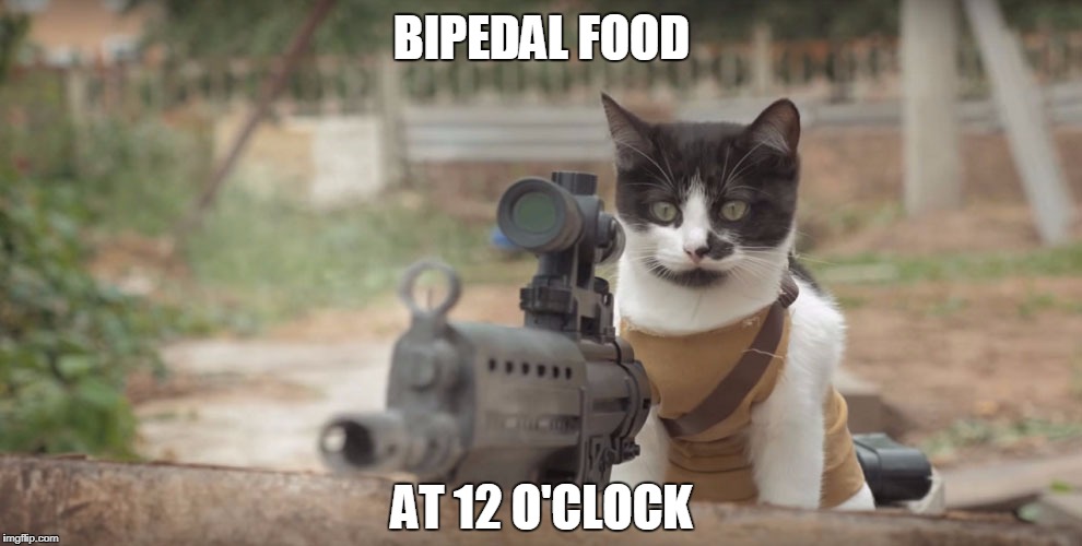 BIPEDAL FOOD AT 12 O'CLOCK | made w/ Imgflip meme maker