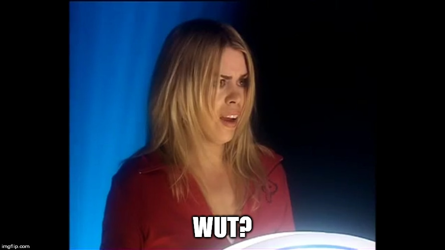 wut? | WUT? | image tagged in rose tyler,doctor who,wut | made w/ Imgflip meme maker