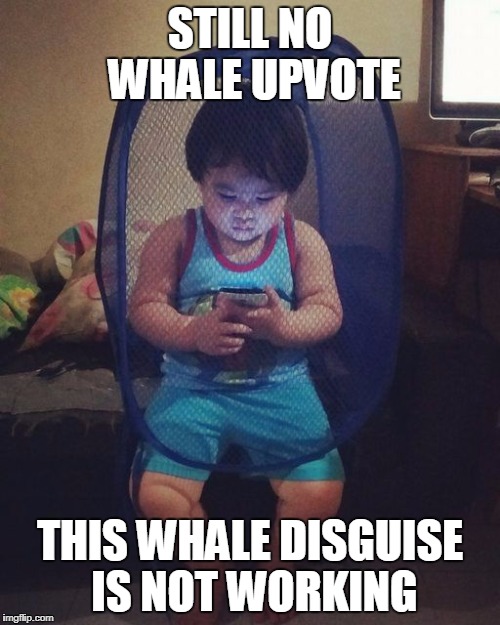 childnet | STILL NO WHALE UPVOTE; THIS WHALE DISGUISE IS NOT WORKING | image tagged in childnet | made w/ Imgflip meme maker