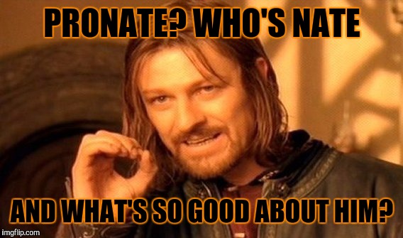 One Does Not Simply Meme | PRONATE? WHO'S NATE AND WHAT'S SO GOOD ABOUT HIM? | image tagged in memes,one does not simply | made w/ Imgflip meme maker