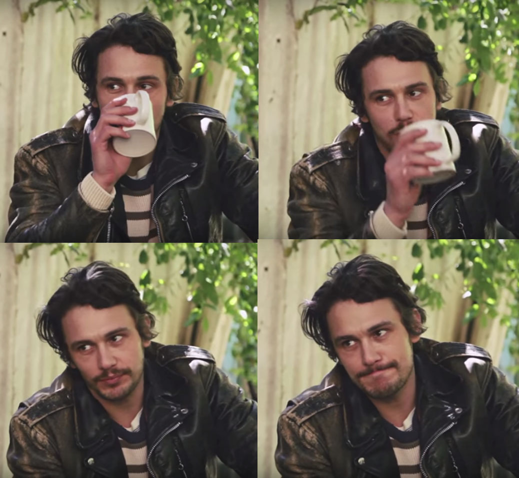 High Quality James Franco Seriously Blank Meme Template