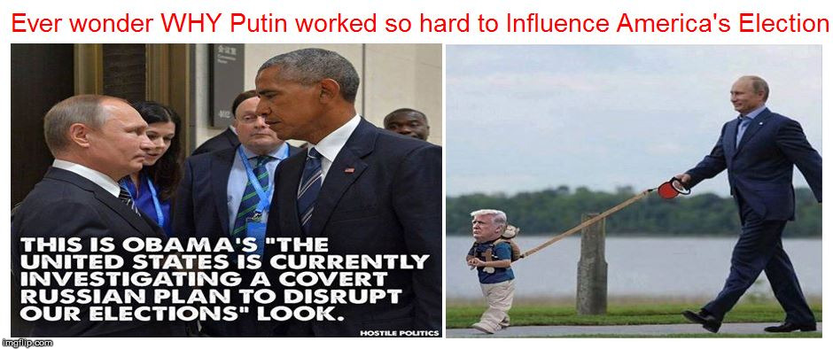 image tagged in trump obama putin | made w/ Imgflip meme maker