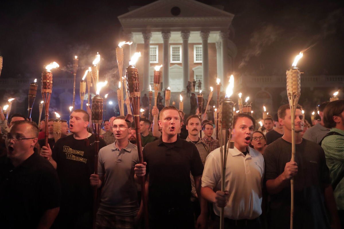 High Quality White Supremacists in Charlottesville Blank Meme Template