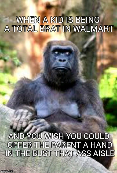 Bad kids at walmart | WHEN A KID IS BEING A TOTAL BRAT IN WALMART; AND YOU WISH YOU COULD OFFER THE PARENT A HAND IN THE BUST THAT ASS AISLE | image tagged in walmart,memes,kids | made w/ Imgflip meme maker