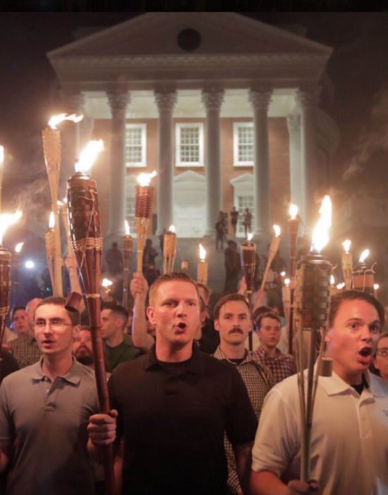 Tiki Torch Nazis Blank Meme Template