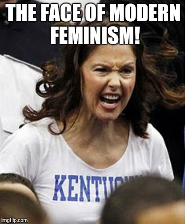 Ashley Judd | THE FACE OF MODERN FEMINISM! | image tagged in ashley judd | made w/ Imgflip meme maker