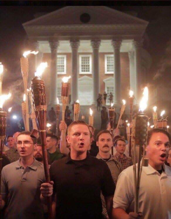 Tiki torch racist Blank Meme Template