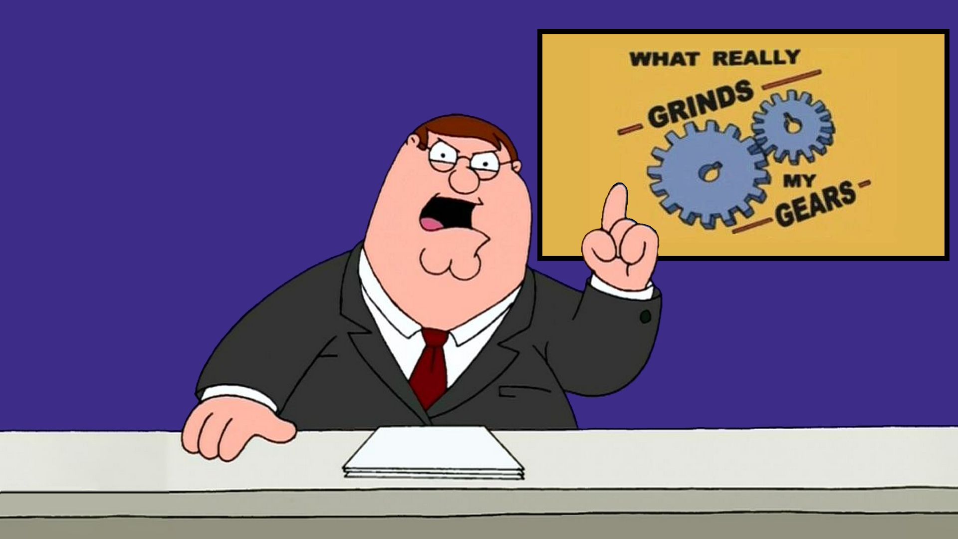 Family Guy Peter Griffin Grind My Gears Newsroom HDTV Meme Templ Blank