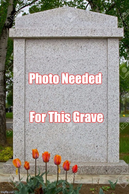 Photo Needed For This Grave  | Photo Needed; For This Grave | image tagged in blank gravestone,photo,gravestone | made w/ Imgflip meme maker