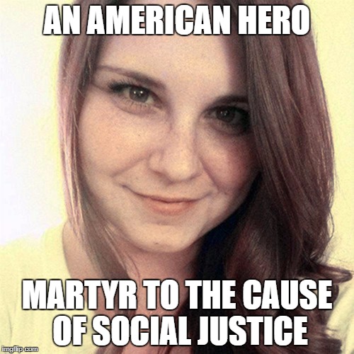 True American | AN AMERICAN HERO; MARTYR TO THE CAUSE OF SOCIAL JUSTICE | image tagged in resist,america,usa | made w/ Imgflip meme maker