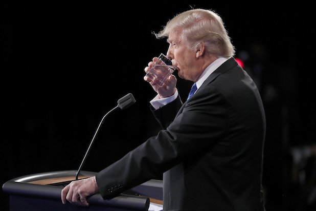 trump drinks water Blank Meme Template