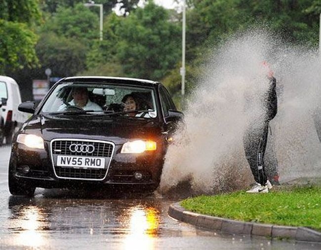 Audi puddle Blank Meme Template