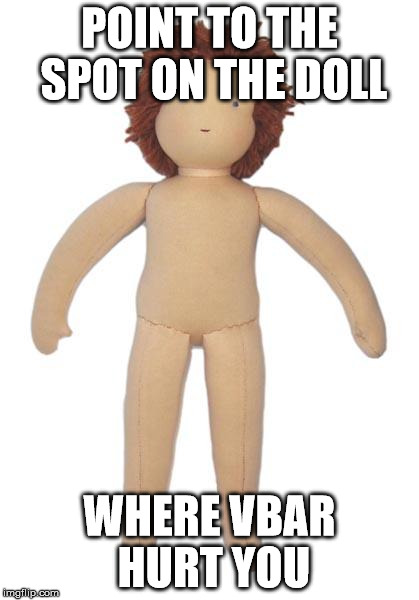 sexydoll | POINT TO THE SPOT ON THE DOLL; WHERE VBAR HURT YOU | image tagged in sexydoll | made w/ Imgflip meme maker