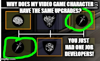 Same upgrades | WHY DOES MY VIDEO GAME CHARACTER HAVE THE SAME UPGRADES? YOU JUST HAD ONE JOB DEVELOPERS! | image tagged in you had one job,strike force heroes 3 | made w/ Imgflip meme maker