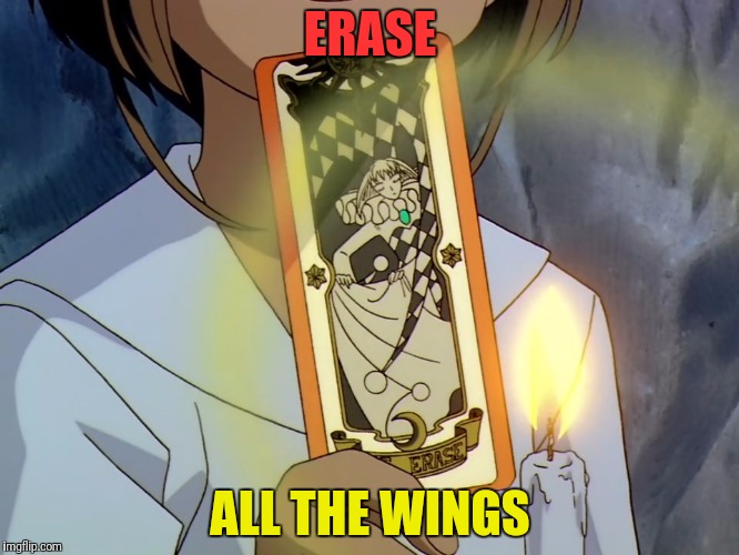 ERASE ALL THE WINGS | made w/ Imgflip meme maker