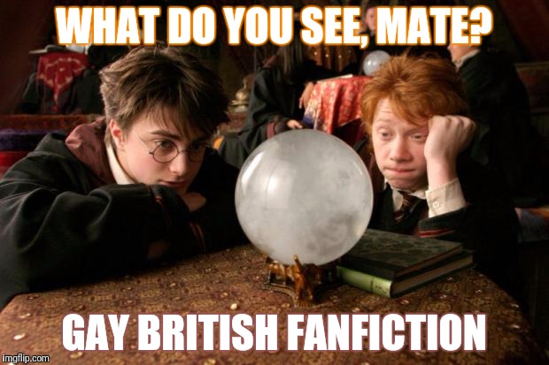 WHAT DO YOU SEE, MATE? GAY BRITISH FANFICTION | made w/ Imgflip meme maker