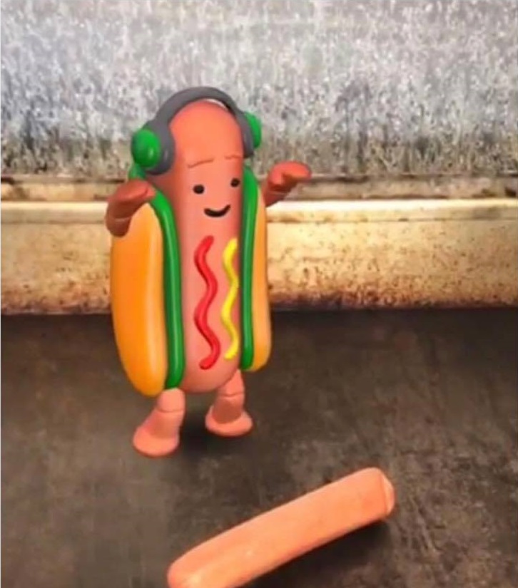 High Quality Snapchat Hotdog Blank Meme Template