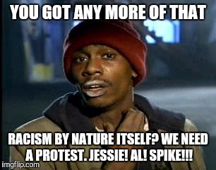 Y'all Got Any More Of That Meme | YOU GOT ANY MORE OF THAT RACISM BY NATURE ITSELF? WE NEED A PROTEST. JESSIE! AL! SPIKE!!! | image tagged in memes,yall got any more of | made w/ Imgflip meme maker