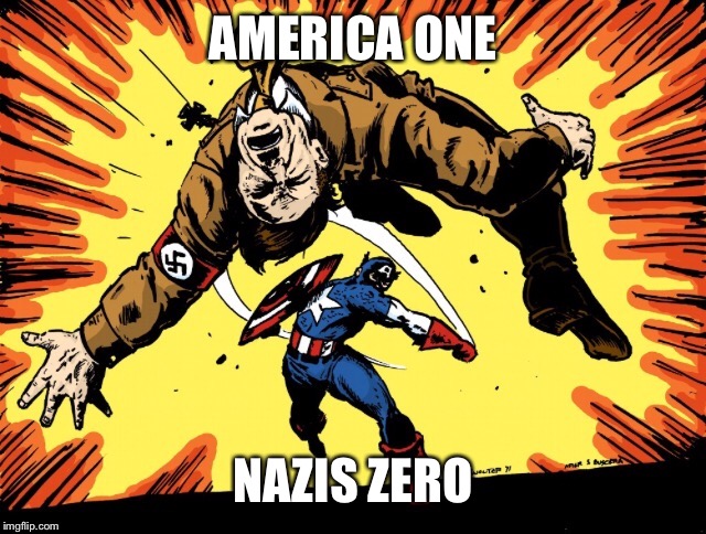 AMERICA ONE NAZIS ZERO | made w/ Imgflip meme maker