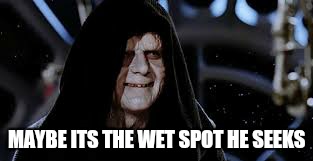 MAYBE ITS THE WET SPOT HE SEEKS | made w/ Imgflip meme maker