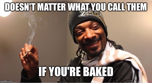DOESN'T MATTER WHAT YOU CALL THEM IF YOU'RE BAKED | made w/ Imgflip meme maker