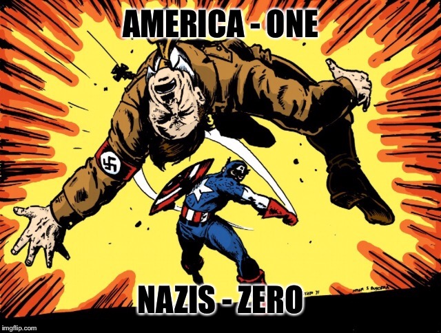 AMERICA - ONE NAZIS - ZERO | made w/ Imgflip meme maker
